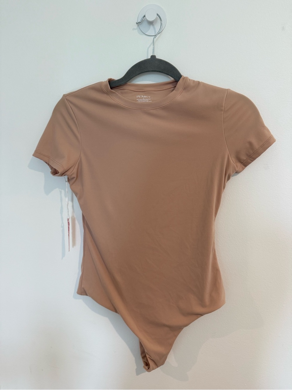 Pumiey Crew Neck Short Sleeve Bodysuit M